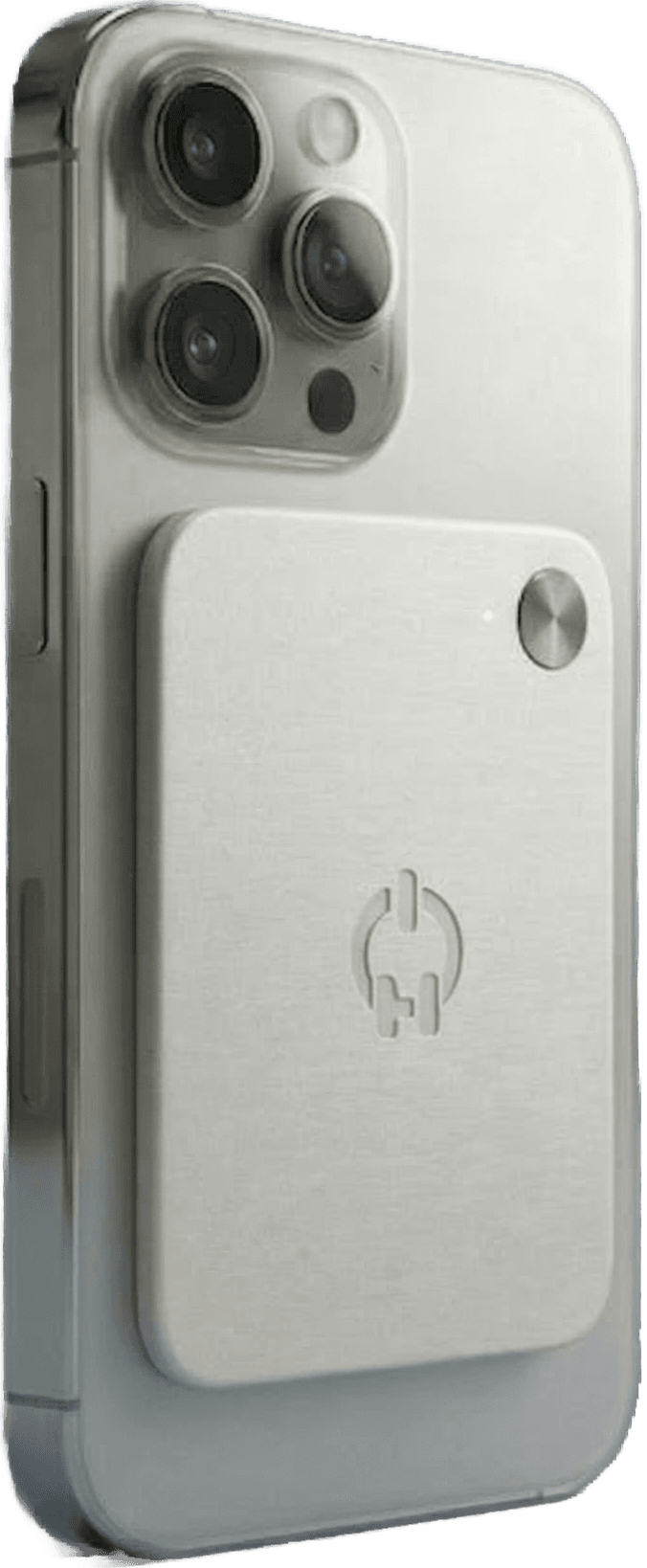 Ruune device on iPhone — white